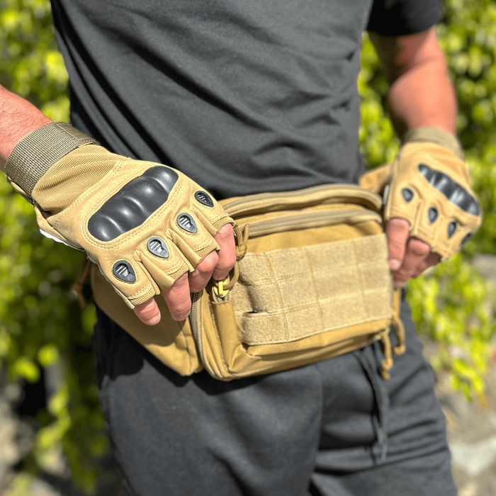 Tactical Military Fingerless Airsoft Gloves for Outdoor Sports, Paintball, and Motorcycling