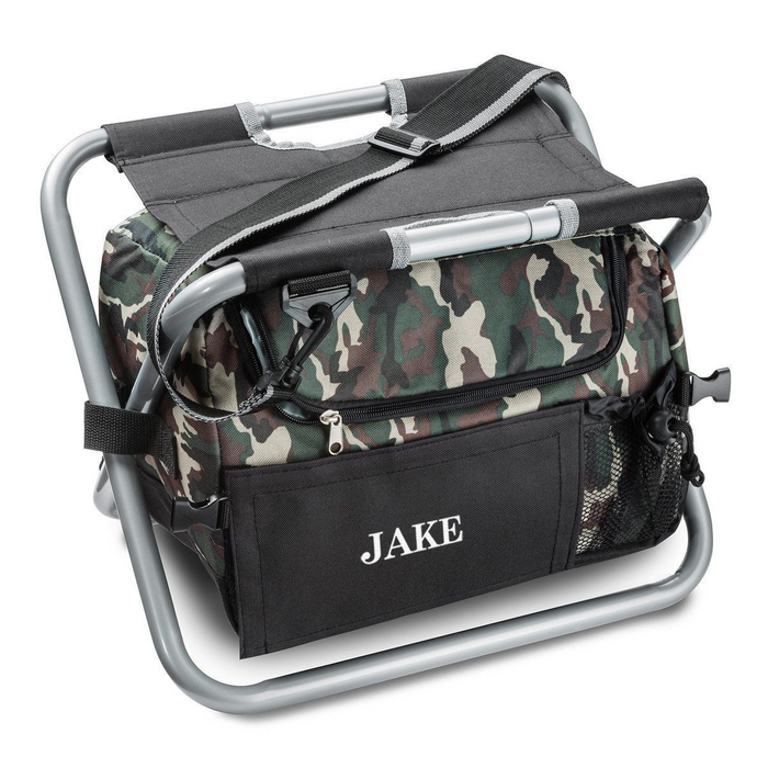 Personalized Cooler Chair - Camo - Sit N' Sip