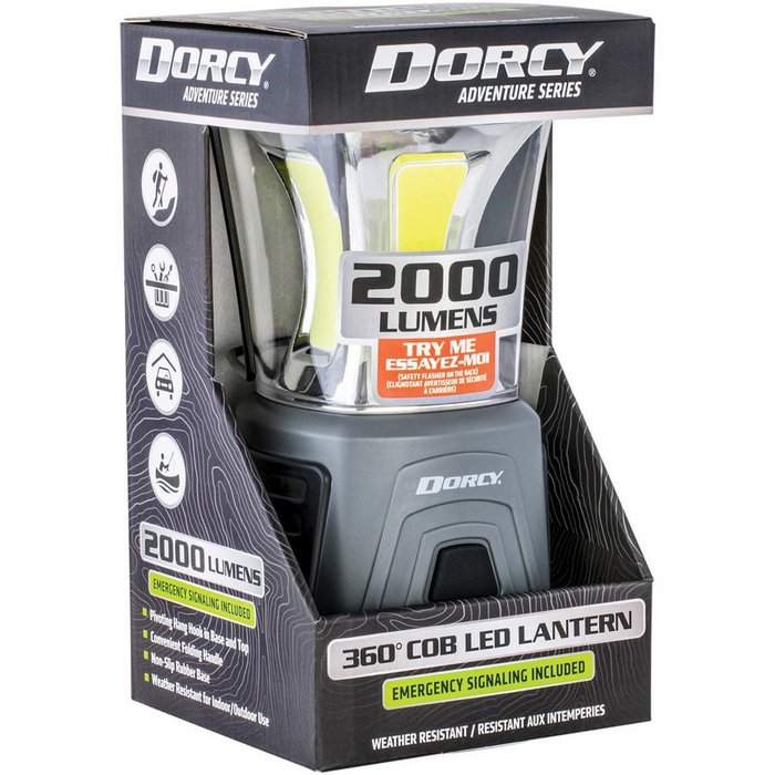 Dorcy 2000 Lumen 4D Multi-function Lantern - D - Gray, Silver
