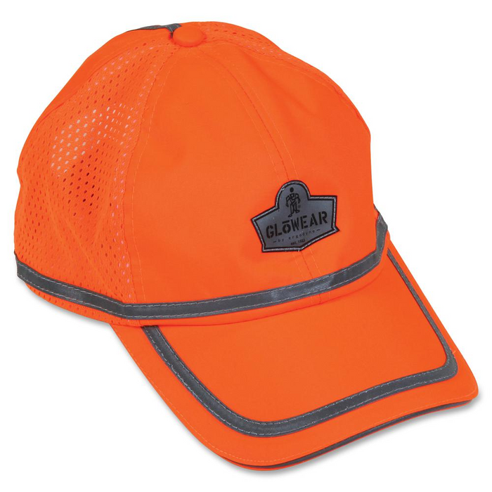 GloWear Class 2 Hi-Vis Baseball Cap - Polyester - Orange