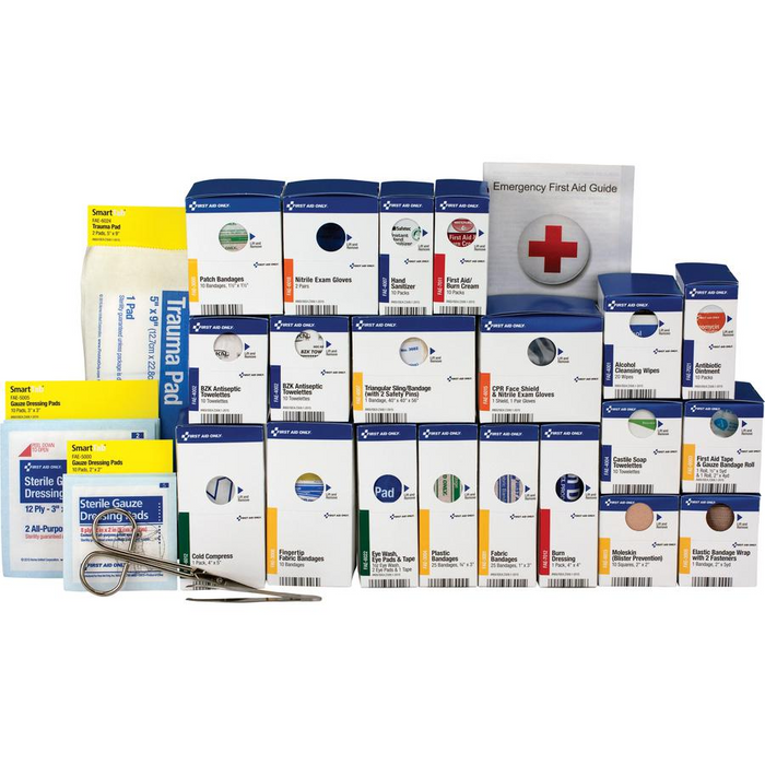 First Aid Only 50-Person SmartCompliance First Aid Cabinet Refill - 202 x Piece(s) - 1 / Box