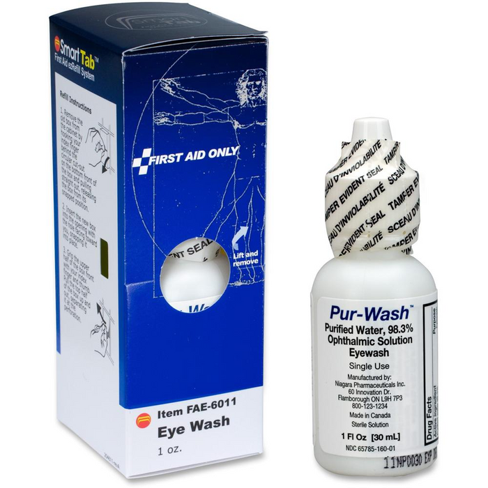 First Aid Only Pur-Wash Eyewash - 1 oz - For Irritated Eyes - 1 / Box