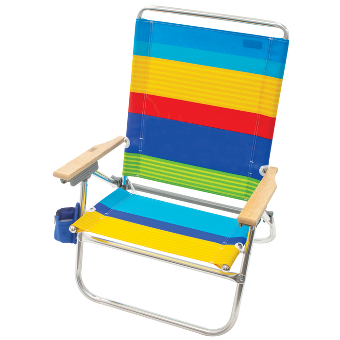 NEW 12" Aluminum Removable Backpack Chair - Surf Power Stripe