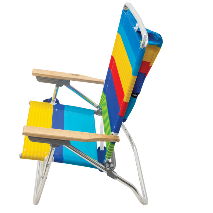 NEW 12" Aluminum Removable Backpack Chair - Surf Power Stripe
