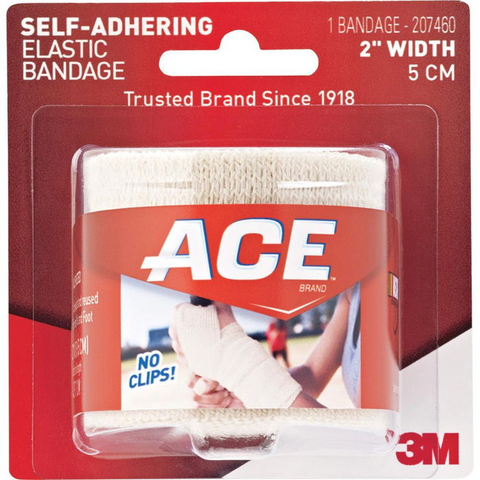 Ace Self-adhering Square Elastic Bandage - 2" - 1Each - Tan