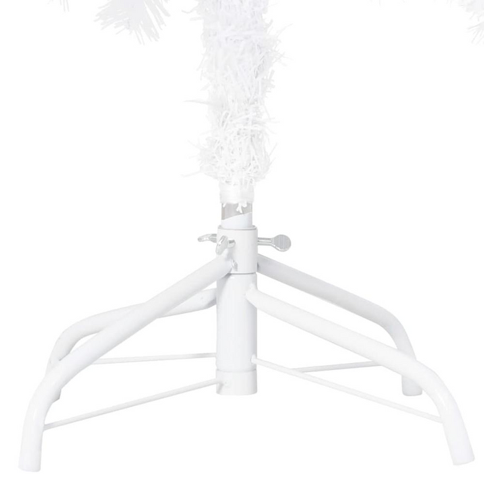 vidaXL Artificial Christmas Tree with Thick Branches White 82.7" PVC, 321040