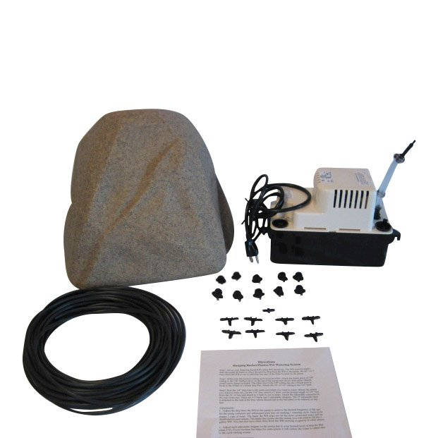 Hanging Basket Portable Automatic Drip Irrigation System Kit with Sandstone Rock