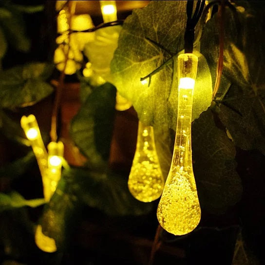 Dew Droplets 20 LED Solar Lights Falling Like Dew