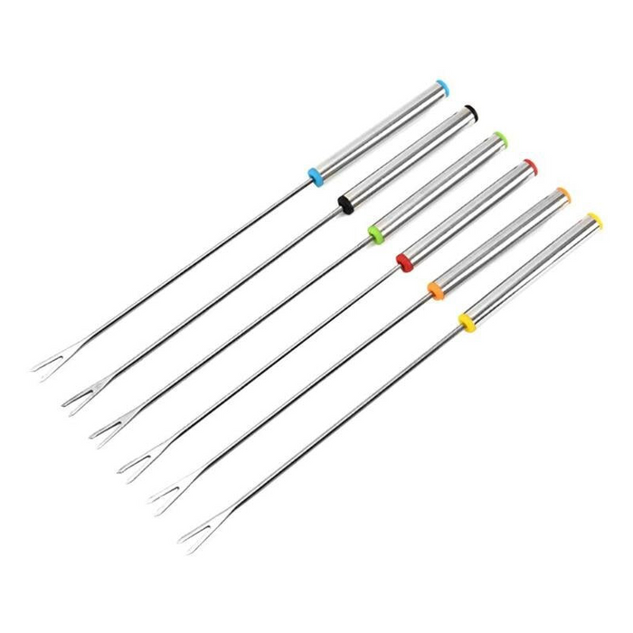 L'Chaim Meats 6pcs Outdoor Lengthened Stainless Steel Barbecue