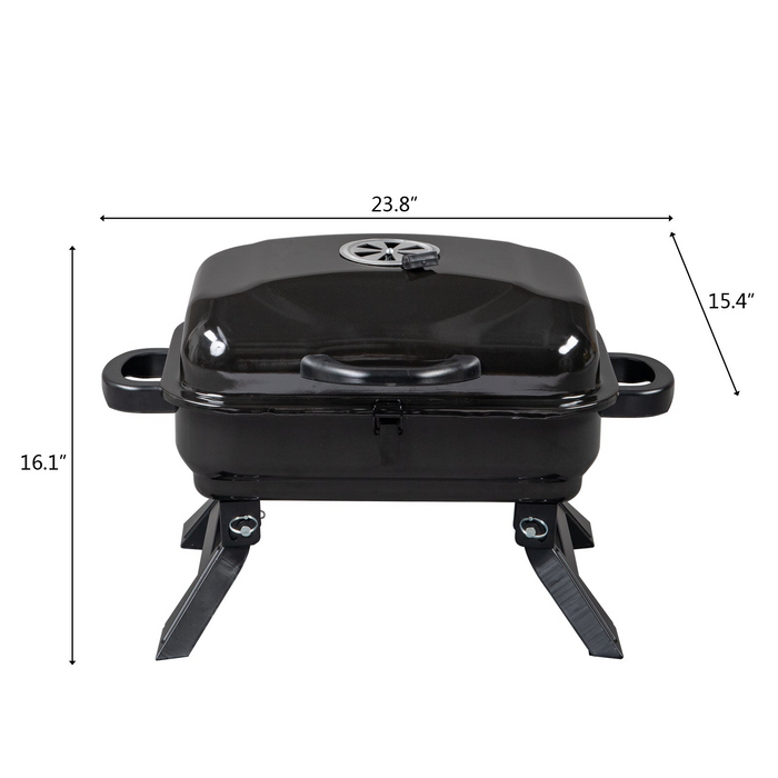 L'Chaim Meats Portable Tabletop BBQ Charcoal Grill