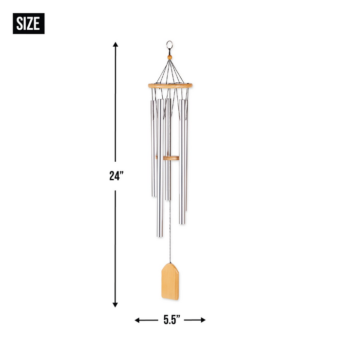 Natural Pine Wind Chimes - 24 inches